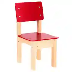 Стул детский №1 (Н=220), цвет красный