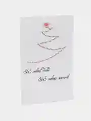 Бирюзовый открытка к новому году, А6
