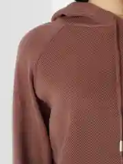 Коричневый худи женское с капюшоном