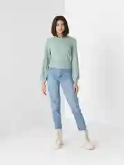 Мятный кофта женская лапша