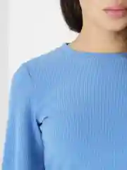 Небесно-голубой кофта женская лапша