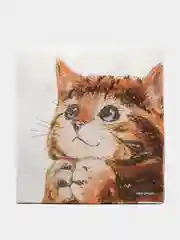 Светло-синий новогодние бумажные салфетки,  2 размера