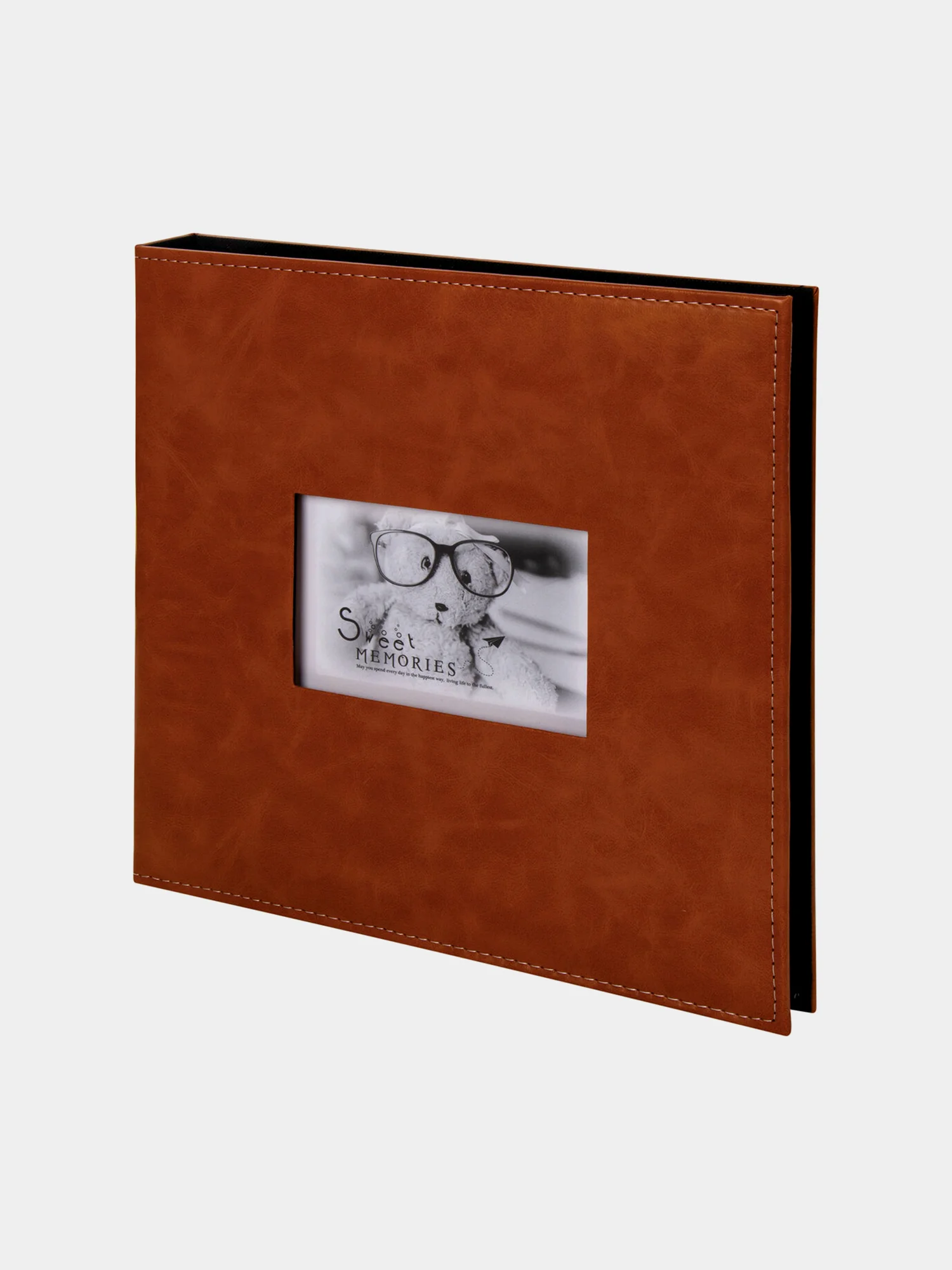 Фотоальбом BRAUBERG "Premium Brown" 20 магнитных листов 30*32см, под кожу, коричневый