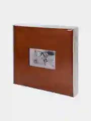 Фотоальбом BRAUBERG "Premium Brown" 20 магнитных листов 30*32см, под кожу, коричневый