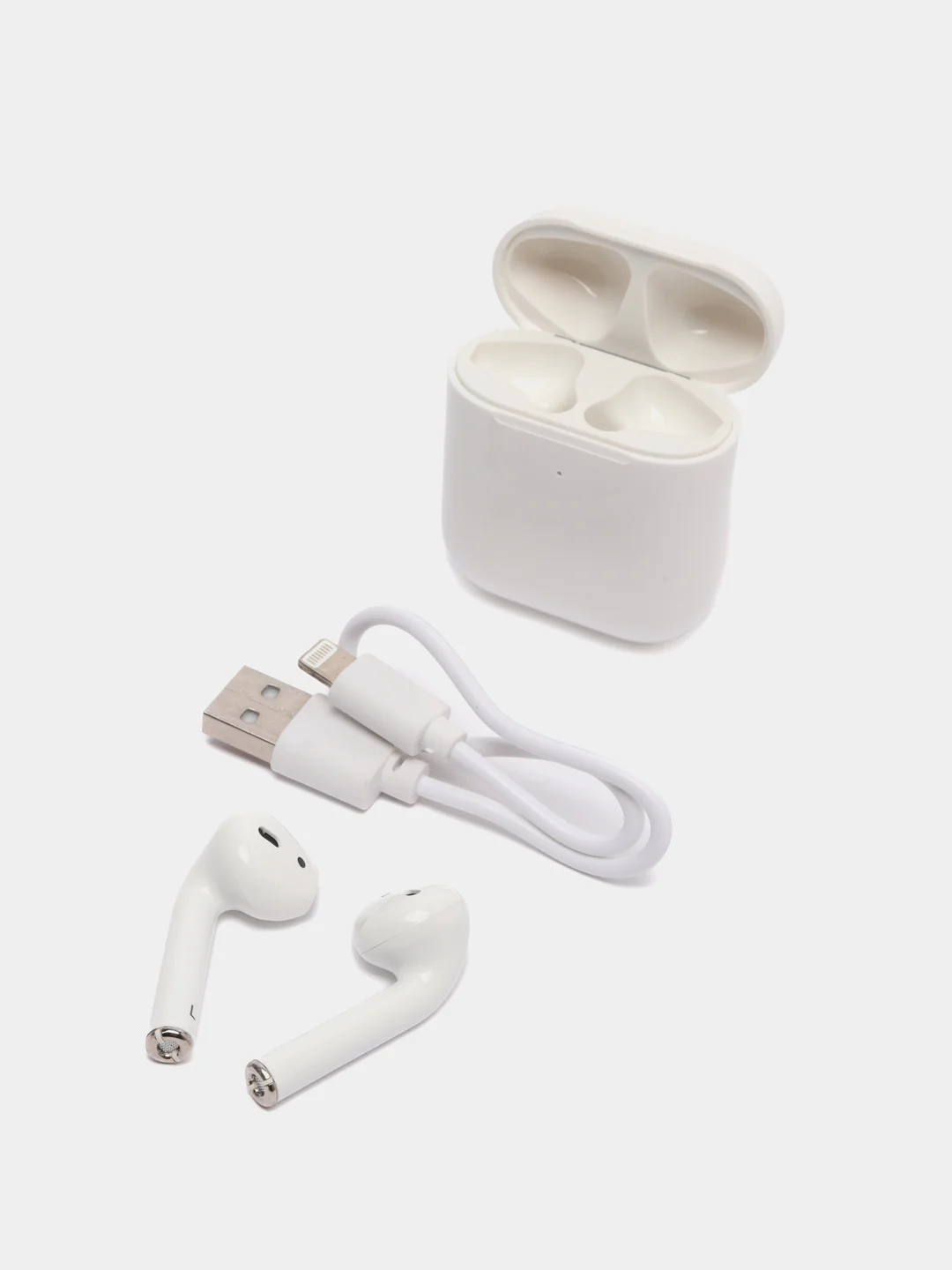 Белый беспроводные наушники, bluetooth