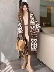 Удлиненный кардиган женский теплый на осень и зиму, оверсайз, 2 цвета