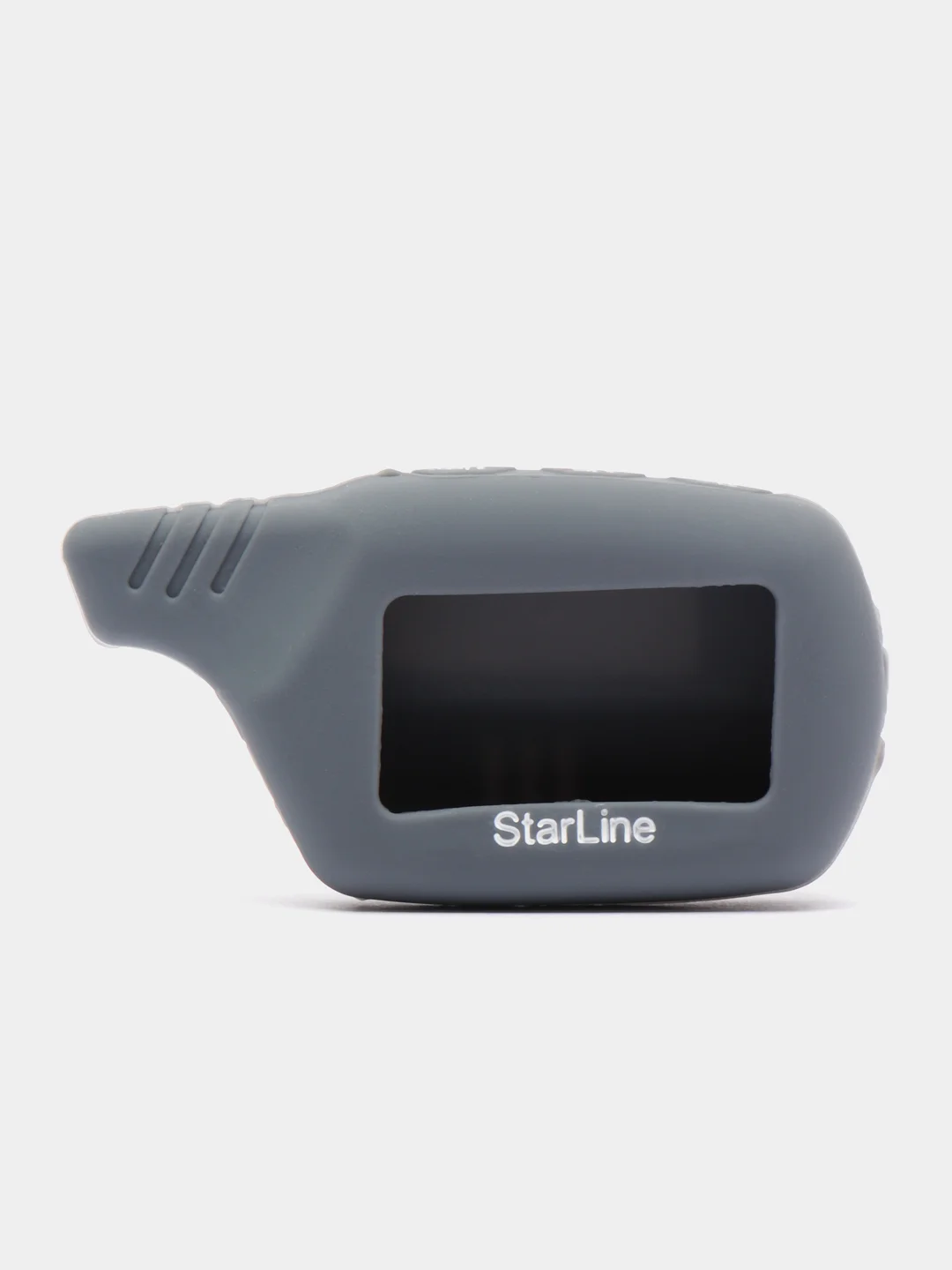 Серый чехол брелка сигнализации от Starline B9, B6, A91, А61 силиконовый, для корпуса ключа