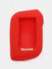 Красный чехол брелка сигнализации от Starline А63/А93/А39/А36 силиконовый, для корпуса ключа