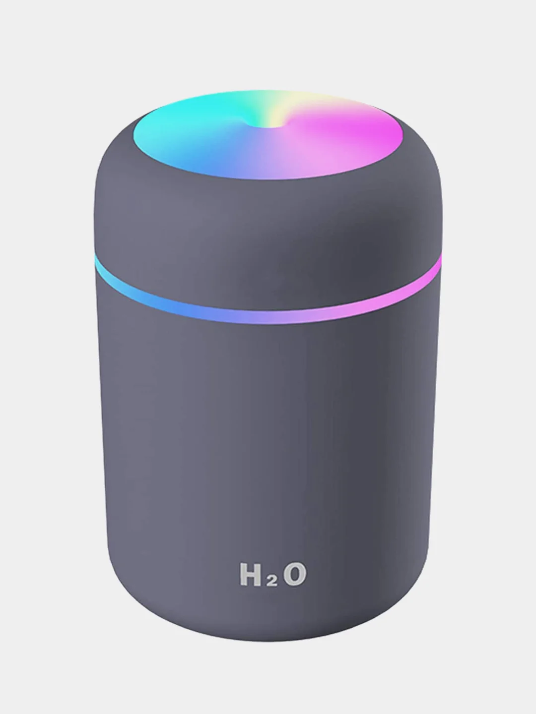 Черный ультразвуковой увлажнитель воздуха Humidifier, с подсветкой