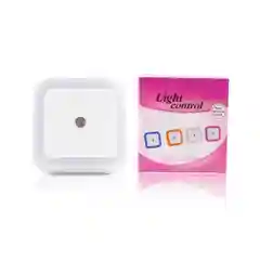 Синий светодиодный ночник с датчиком света LED, белый с включением от розетки