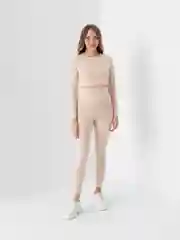 Бежевый костюм для фитнеса, женский маломерит