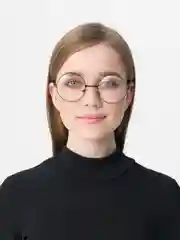 Серебряный имиджевые очки унисекс, круглые