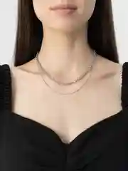 Цепочка двойная женская на шею