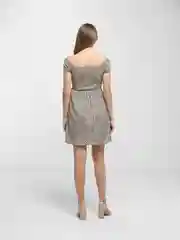 Бежевый платье женское, повседневное летнее, вискоза