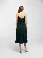 Тёмно-зелёный комплект женский