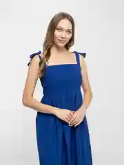 Синий сарафан летний, платье женское