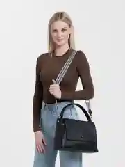Черный женская сумка классическая, повседневная