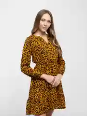 Медный платье леопардовое вечернее