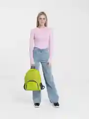 Салатовый рюкзак складной