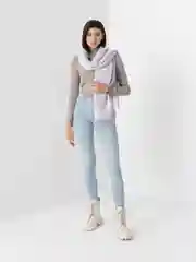 Лавандовый шарф женский