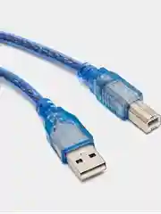Синий кабель для принтера USB Type-A (M) - USB Type-B (M), ver. 2.0, 0,5/1/1,5/3/5/10 м