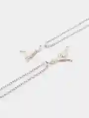 Серебряный парное ожерелье "Рука в руке"