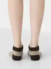 Бежевый меланж носки короткие теплые женские Danni Termo Short