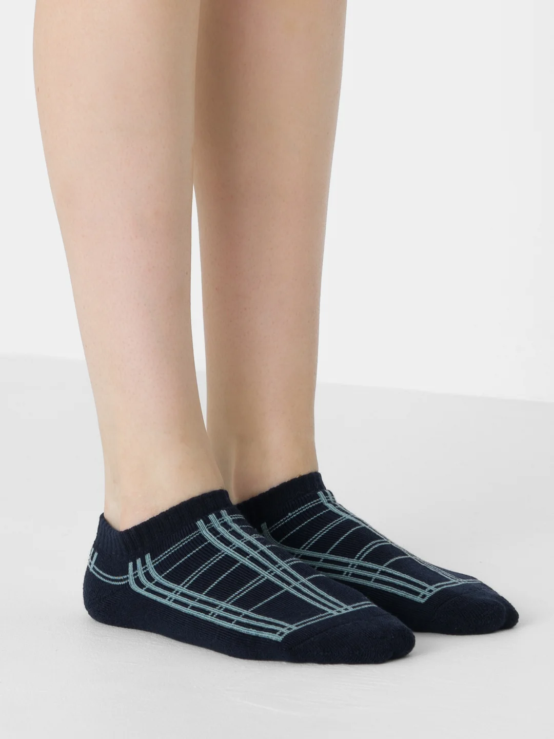 Бежевый меланж носки короткие теплые женские Danni Termo Short