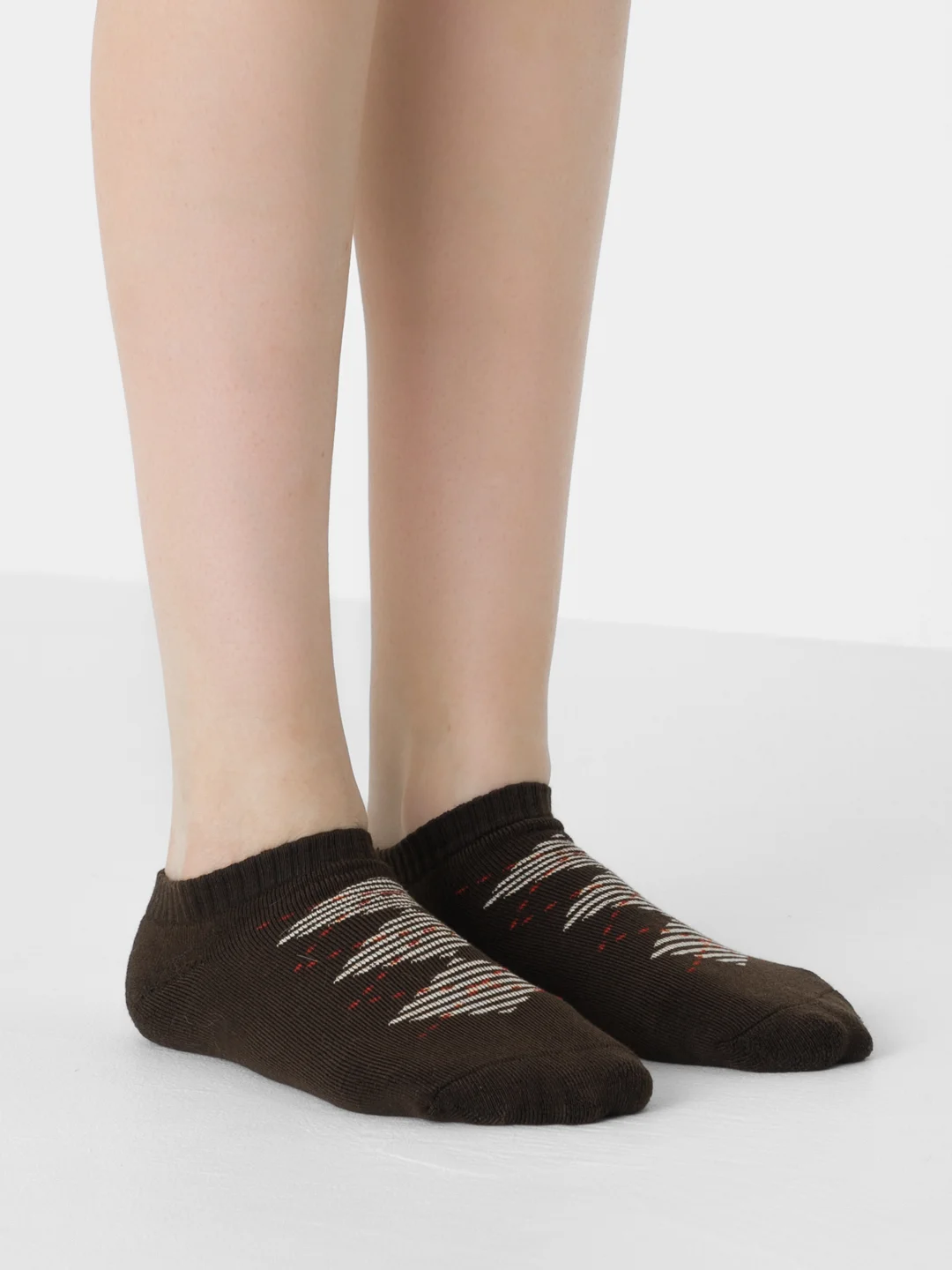 Коричневый носки короткие теплые женские Danni Termo Short