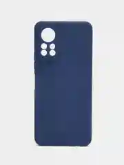 Синий силиконовый чехол для Infinix HOT 11S NFC (Инфиникс Хот 11С НФС), прозрачный