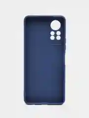 Синий силиконовый чехол для Infinix HOT 11S NFC (Инфиникс Хот 11С НФС), прозрачный