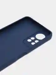 Синий силиконовый чехол для Infinix HOT 11S NFC (Инфиникс Хот 11С НФС), прозрачный