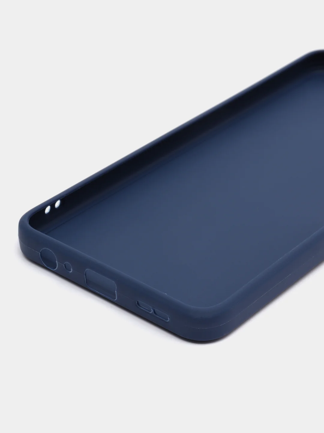 Синий силиконовый чехол для Infinix HOT 11S NFC (Инфиникс Хот 11С НФС), прозрачный