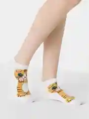 Молочный носки с кошками, женские, 34-39