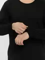 Черный термобелье мужское, с начесом