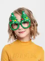 Зеленый новогодние очки зайка, дед мороз, новый год, олень, елка новогодний костюм аксессуары