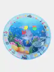 Небесно-голубой детский водный коврик, игровой, развивающий, надувной