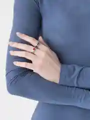 Серебряный кольца с сердцем мужское и женское, парные