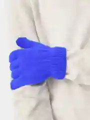 Синий перчатки вязаные, детские
