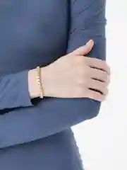 Бронзовый женский браслет, с сердцами, стразами, с горным хрусталём