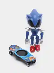 Синий игрушка "Соник со скейтбордом"