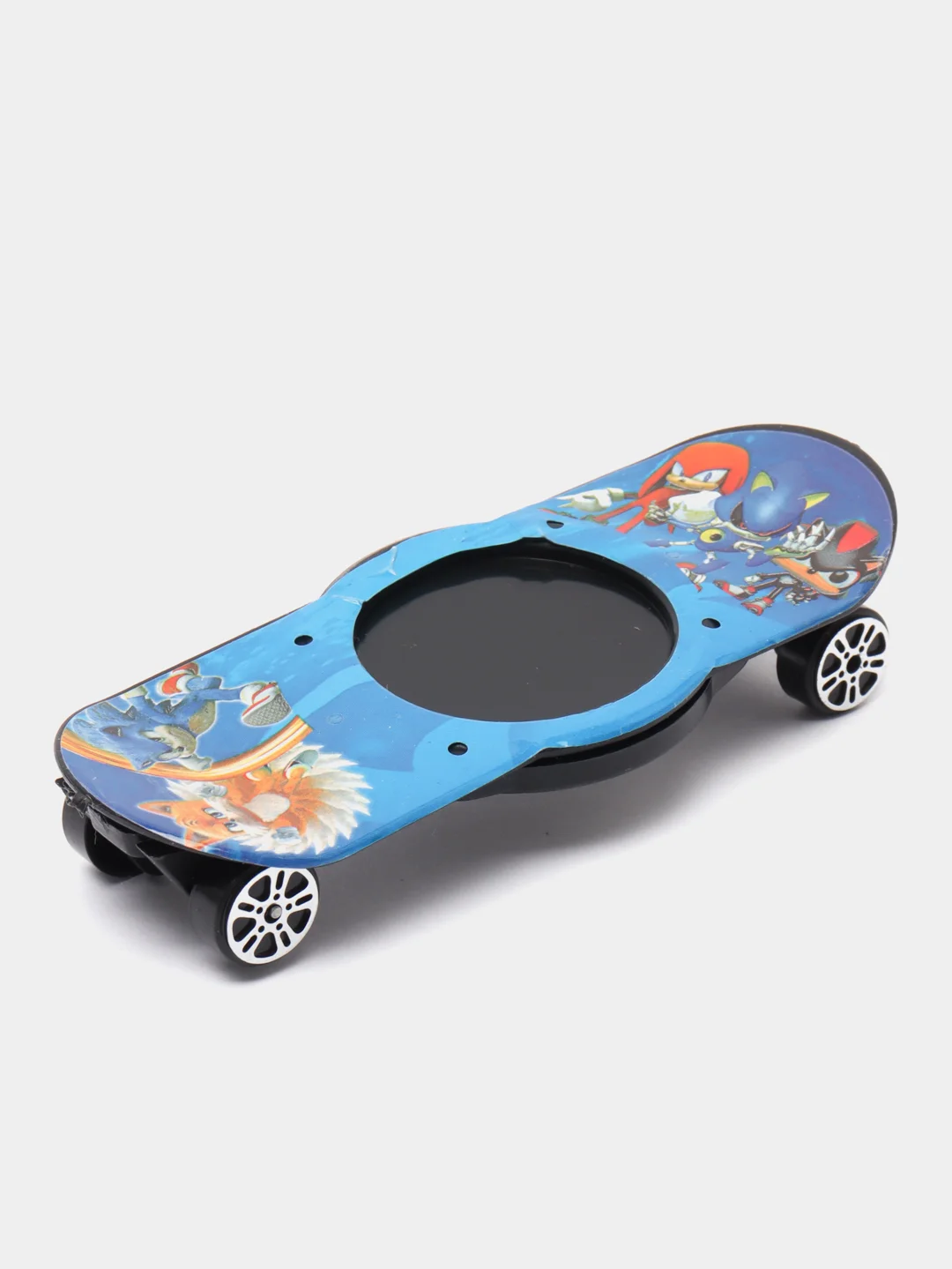 Синий игрушка "Соник со скейтбордом"