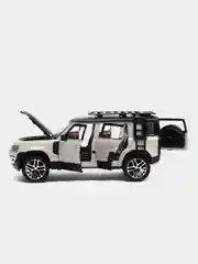 Машина большая свет звук металлическая Land Rover Defender, инерционная с озвучкой, 20 см