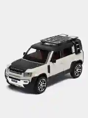 Машина большая свет звук металлическая Land Rover Defender, инерционная с озвучкой, 20 см