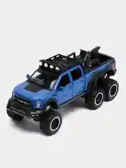 Синий машина металлическая полиция Форд Раптор (Ford Raptor), инерционная, с озвучкой, 21 см