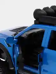 Синий машина металлическая полиция Форд Раптор (Ford Raptor), инерционная, с озвучкой, 21 см
