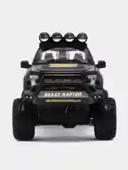 Черный машина металлическая полиция Форд Раптор (Ford Raptor), инерционная, с озвучкой, 21 см