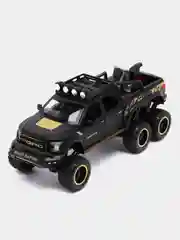 Черный машина металлическая полиция Форд Раптор (Ford Raptor), инерционная, с озвучкой, 21 см