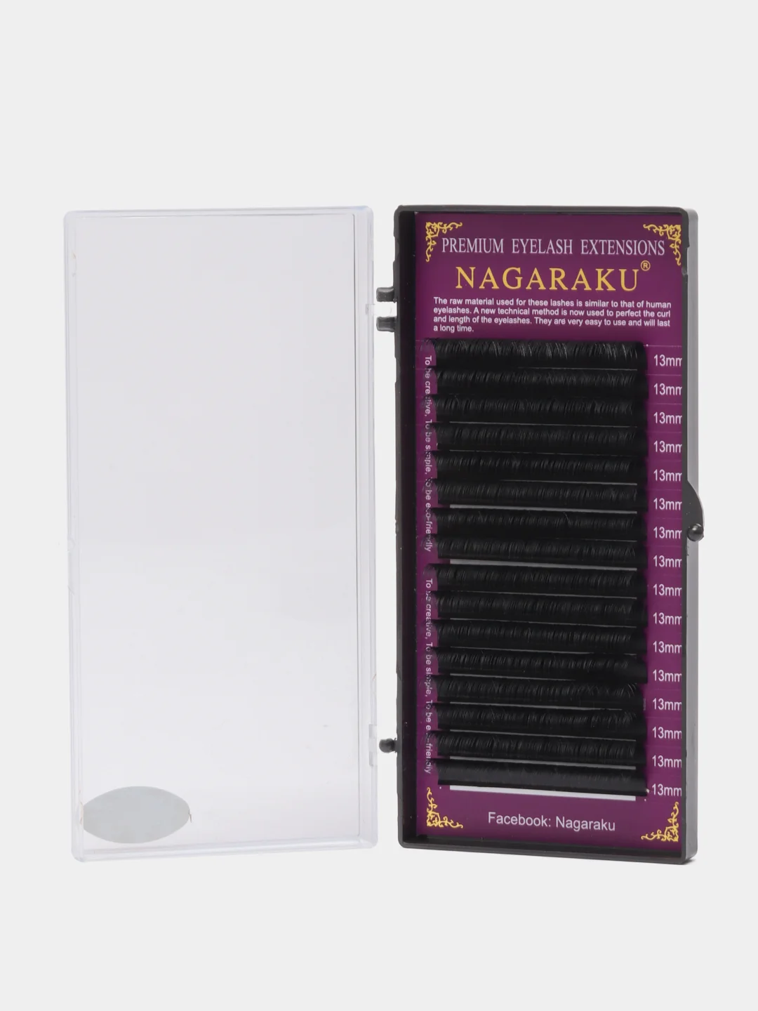Ресницы для наращивания Nagaraku, 16 штук в палетке