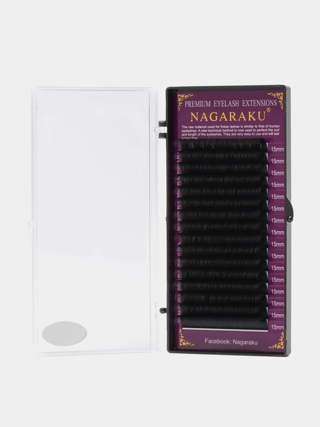 Ресницы для наращивания Nagaraku, 16 штук в палетке